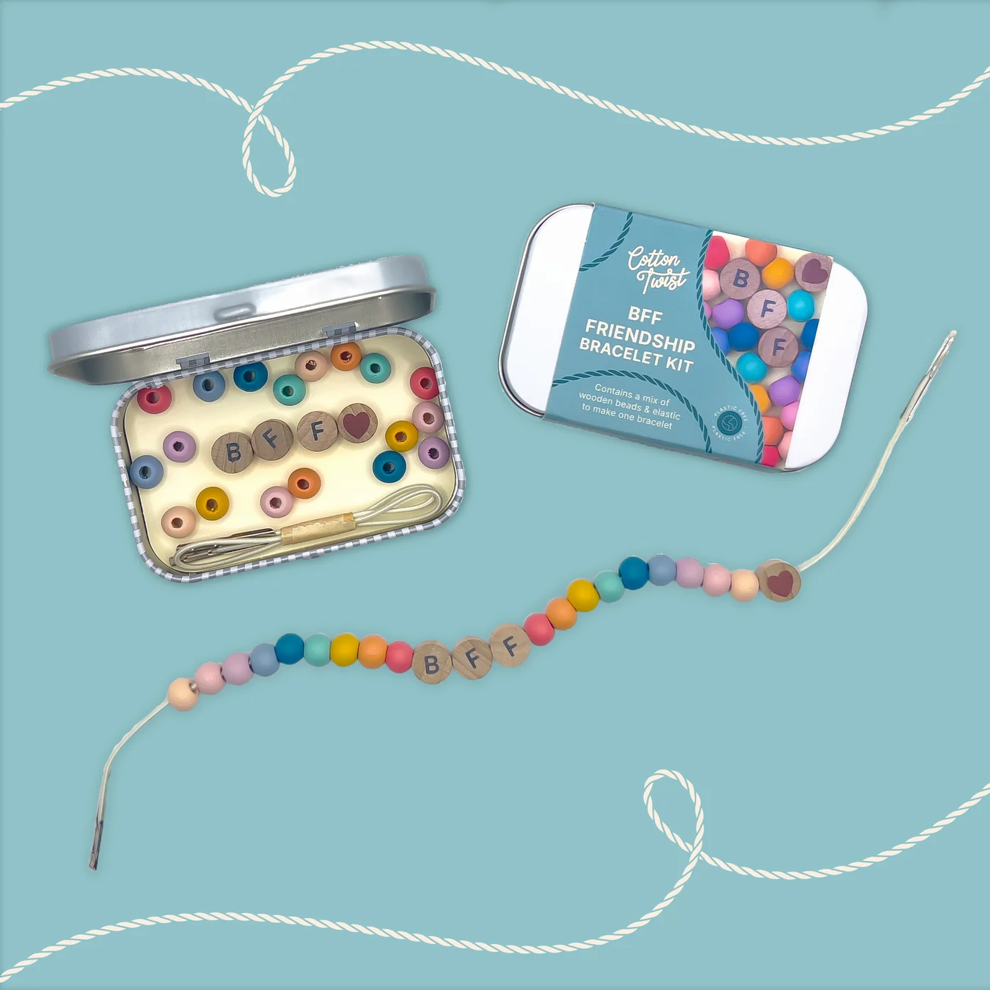 Rainbow BFF Friendship Bracelet Gift Kit by Cotton Twist - Image 5