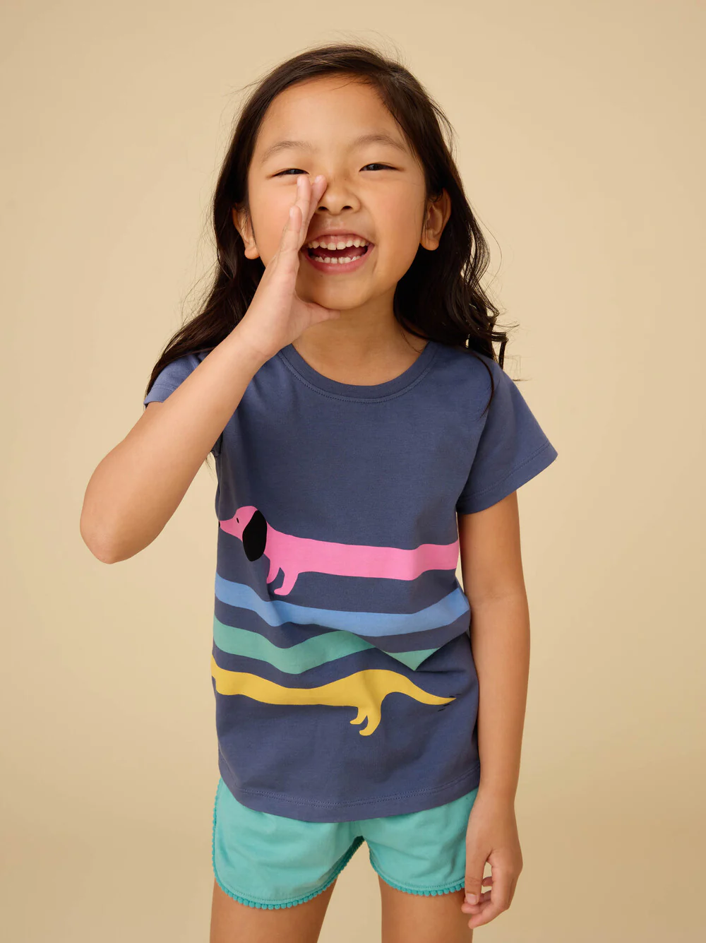 Rainbow Dachsund Graphic Tee - Triumph by Tea Collection - FINAL SALE - Image 2