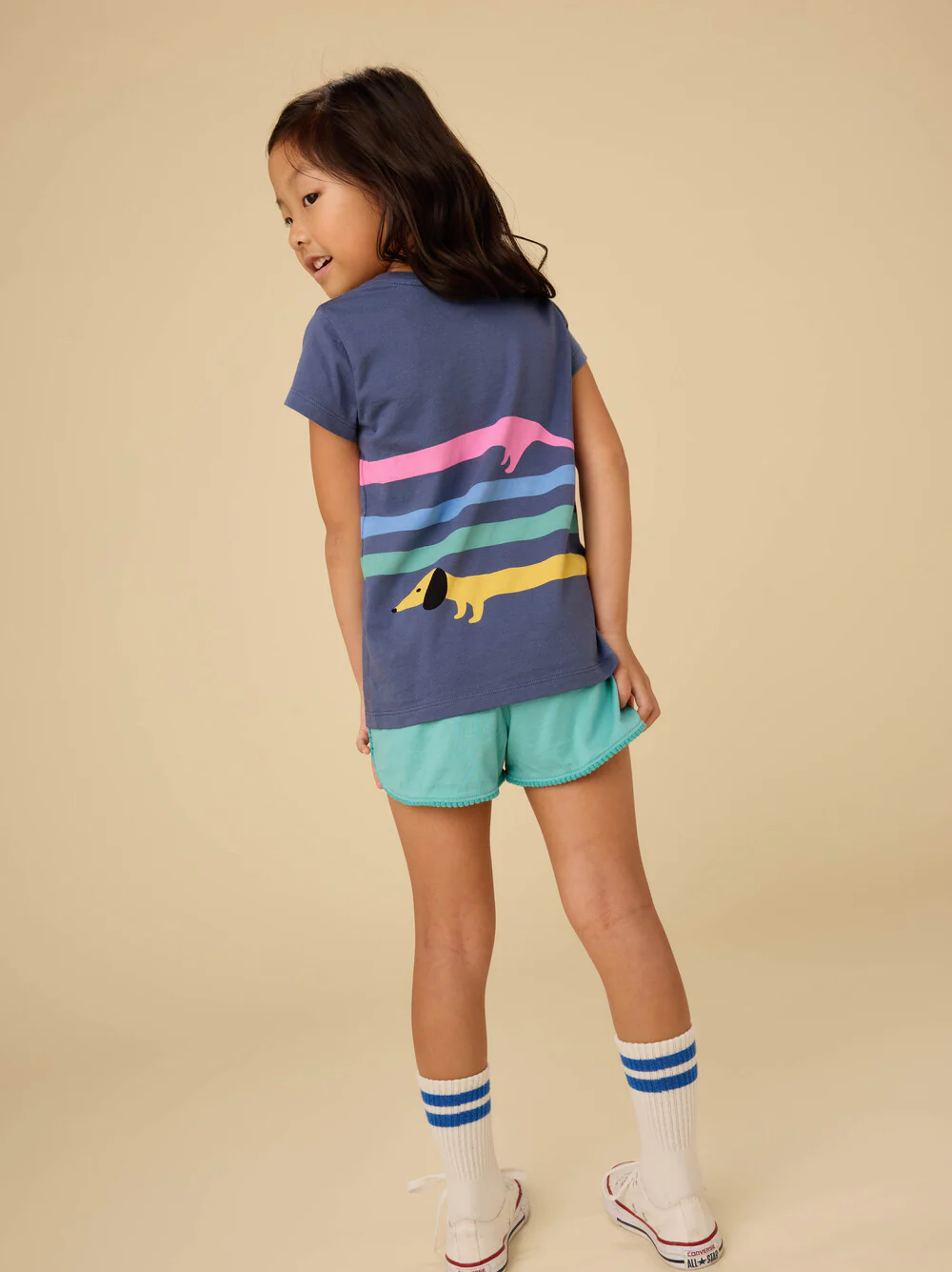 Rainbow Dachsund Graphic Tee - Triumph by Tea Collection - FINAL SALE - Image 4