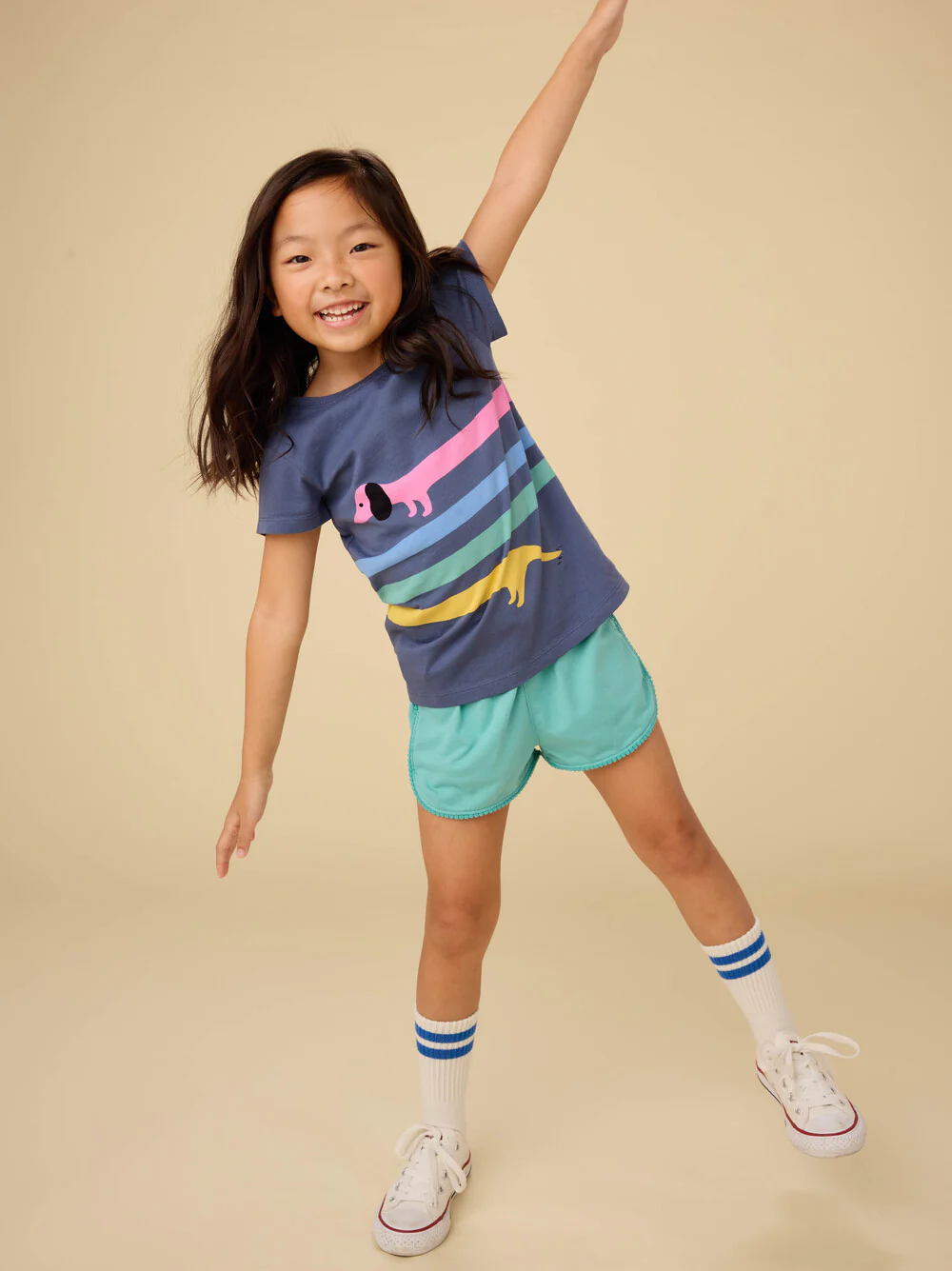 Rainbow Dachsund Graphic Tee - Triumph by Tea Collection - FINAL SALE - Image 5