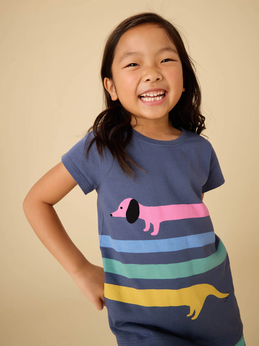 Rainbow Dachsund Graphic Tee - Triumph by Tea Collection - FINAL SALE - Image 6