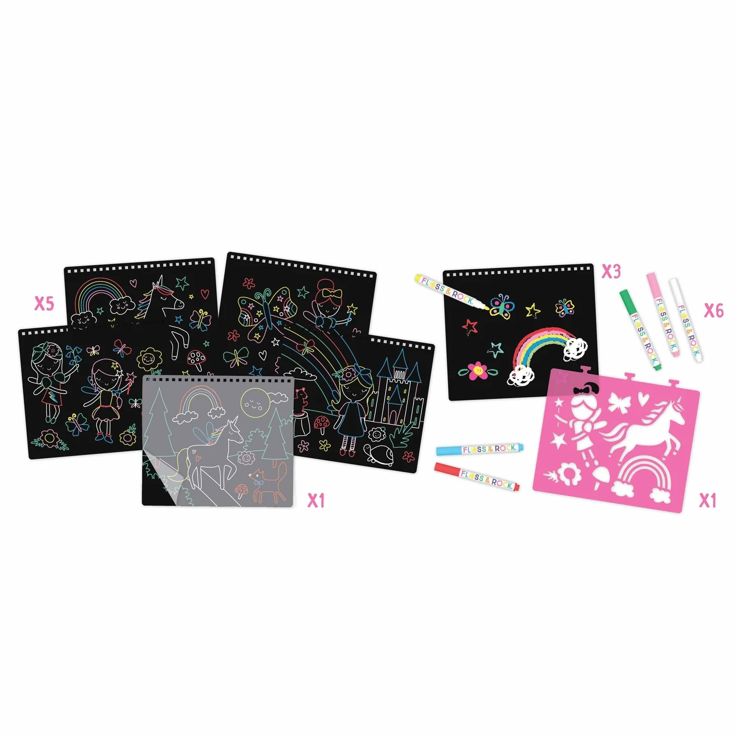 Rainbow Fairy Chalkboard Sketchbook by Floss & Rock - Image 5