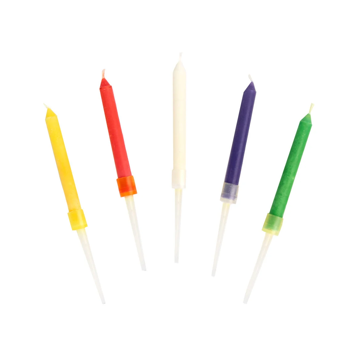 Rainbow Flame Candles - Set of 12 by Talking Tables - Image 7