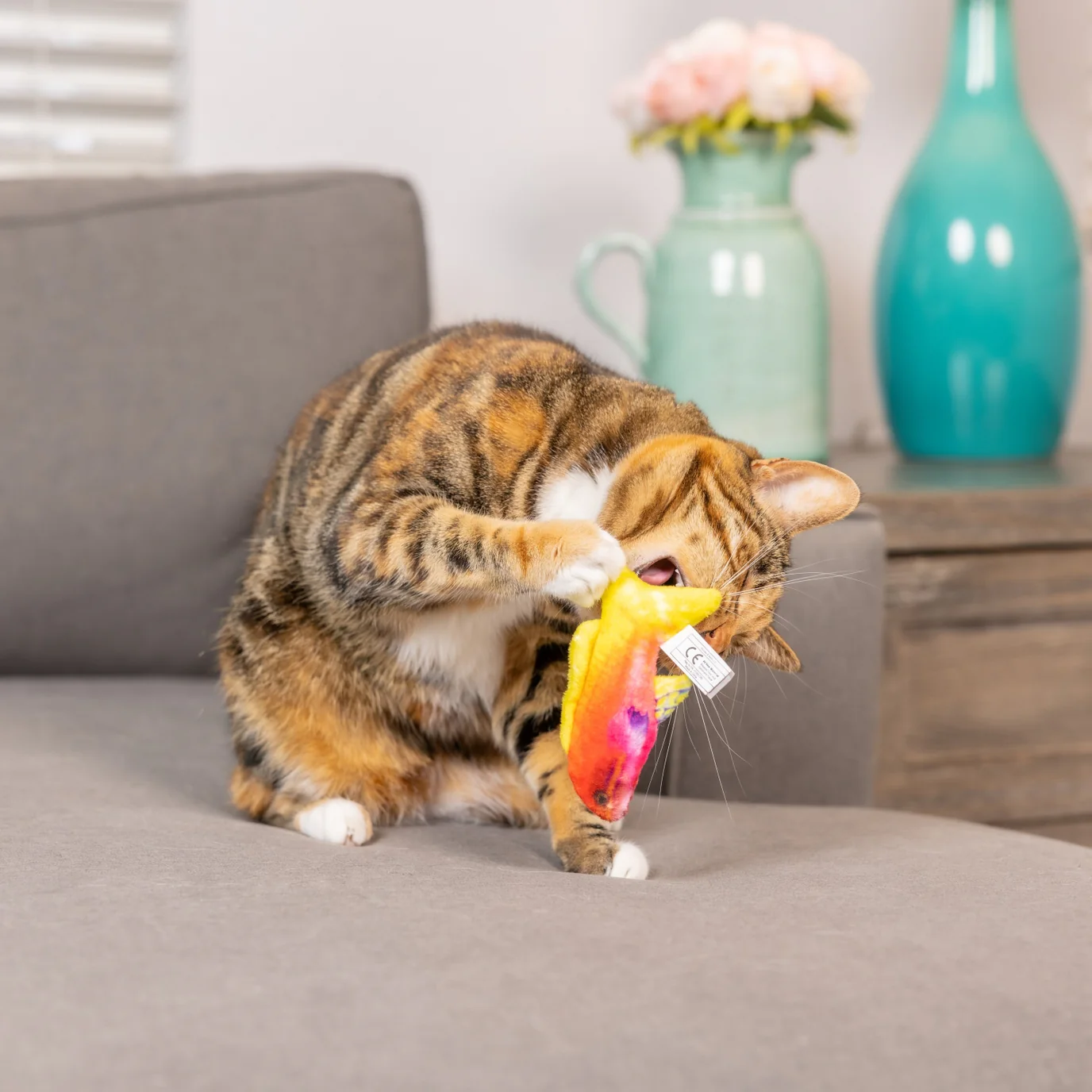 Rainbow Guppy Cat Toy by Huxley & Kent - Image 8