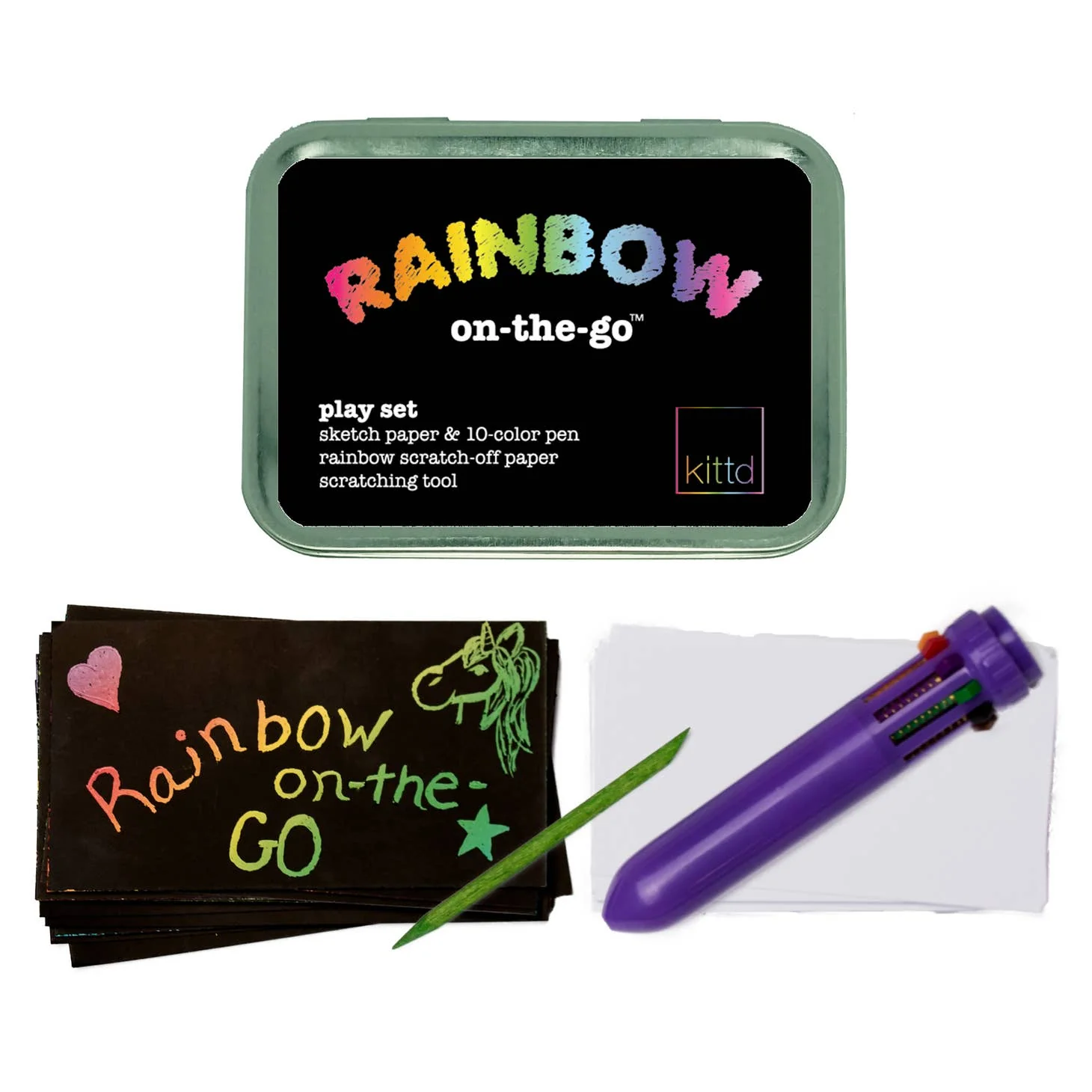Rainbow On-The-Go Kids Travel Art Set by kittd - Image 2