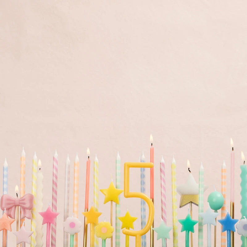 Rainbow Star Candles by Meri Meri - Image 2