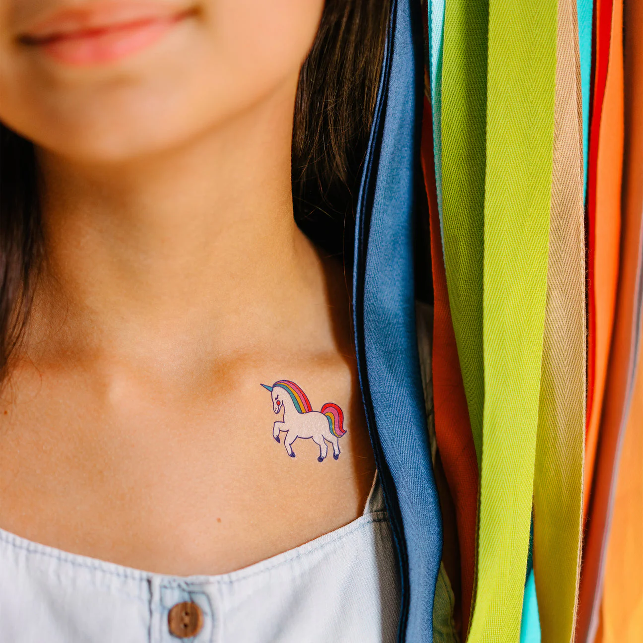 Rainbow Unicorns Sheet Tattoos - Set of 2 by Tattly - Image 4