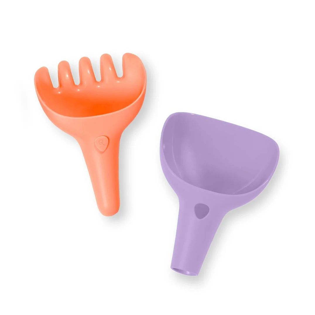 Raki 2 in 1 Beach Rake and Digger Toy - Lavender by Quut Toys