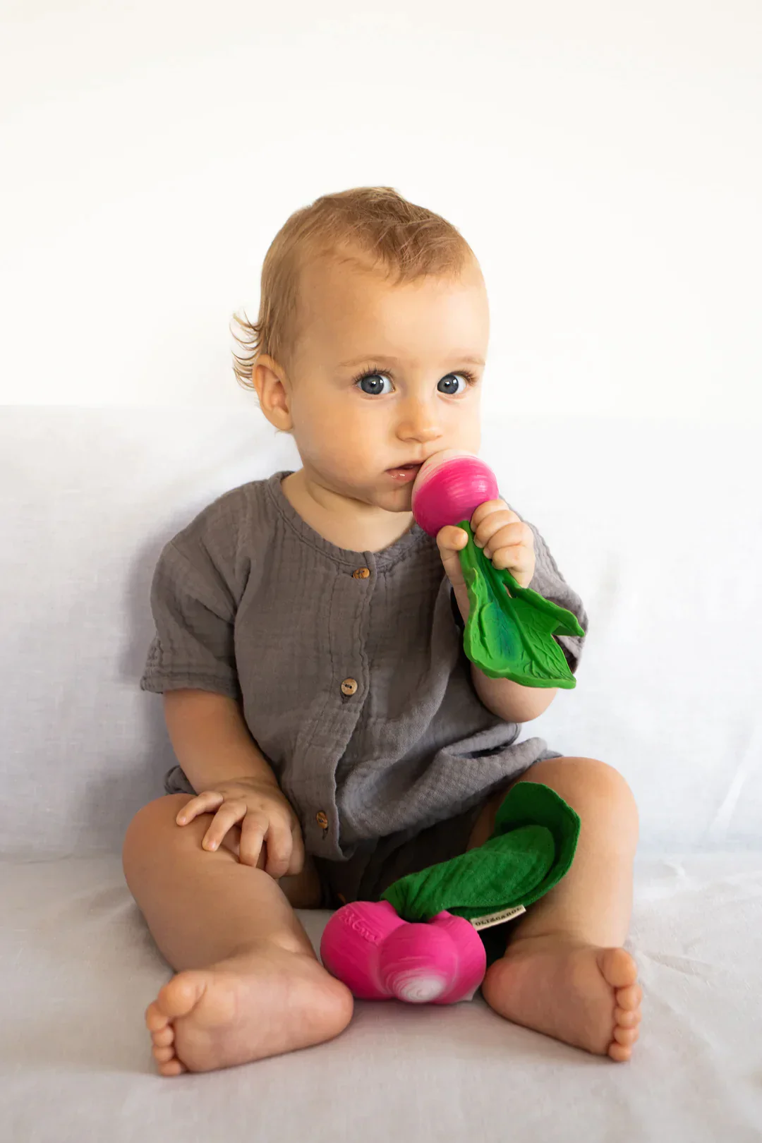 Ramona the Radish Mini DouDou Teether by Oli & Carol - Image 2