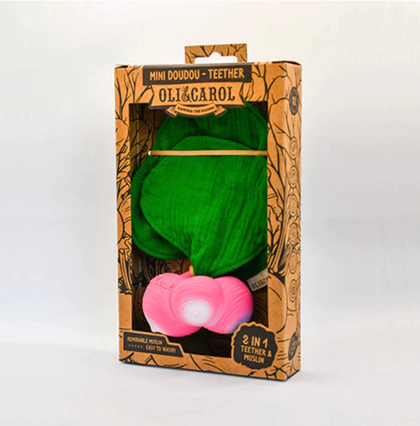 Ramona the Radish Mini DouDou Teether by Oli & Carol - Image 3