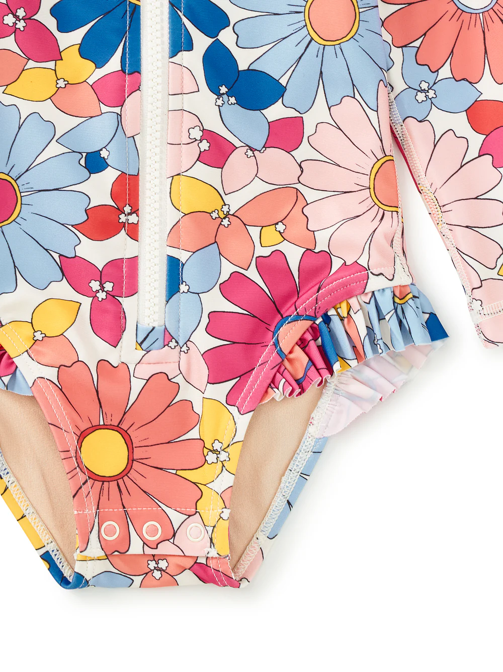 Rash Guard Baby Swimsuit - Daisy Deluxe by Tea Collection - Image 2