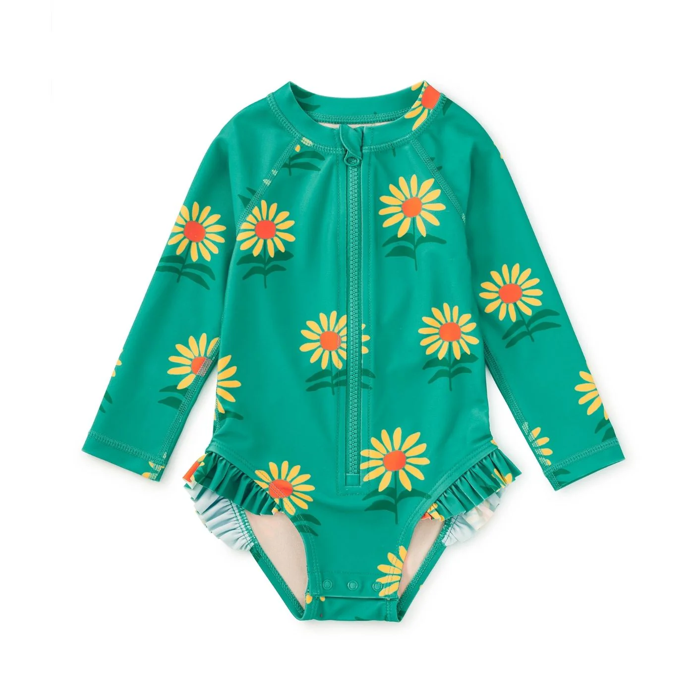 Rash Guard Baby Swimsuit - Sunflowers by Tea Collection - FINAL SALE