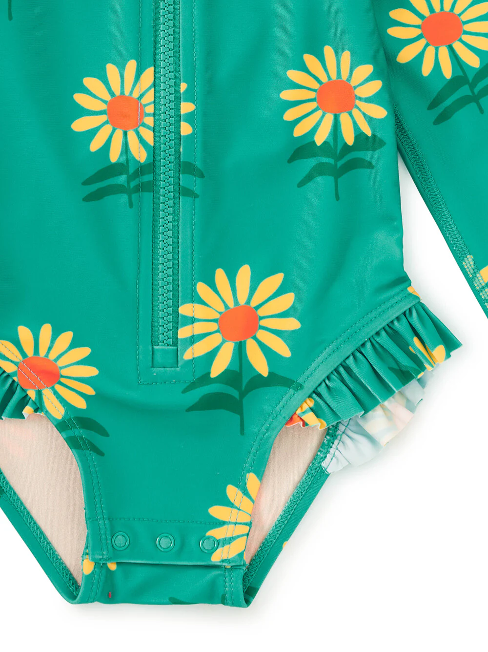Rash Guard Baby Swimsuit - Sunflowers by Tea Collection - FINAL SALE - Image 3