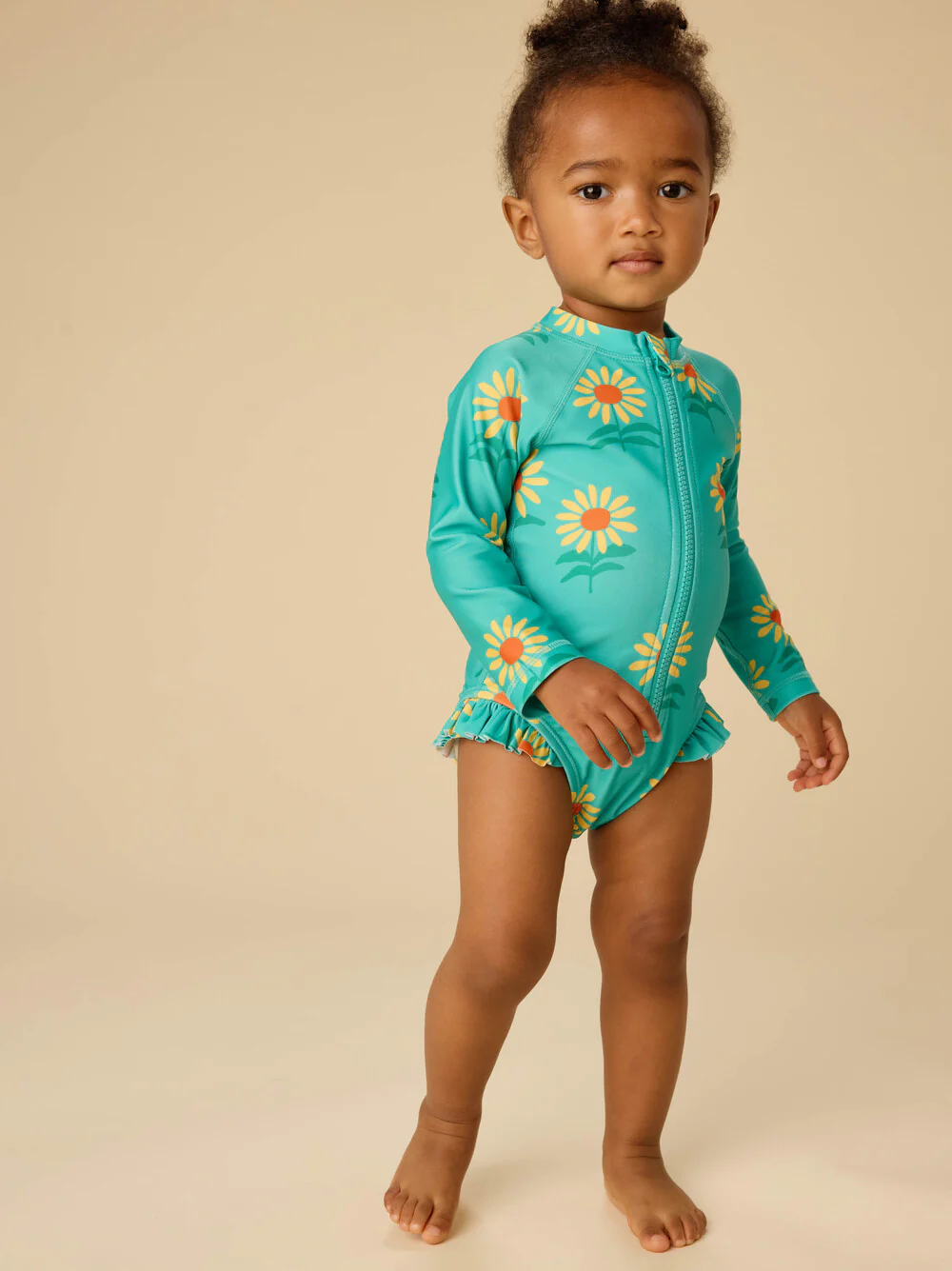 Rash Guard Baby Swimsuit - Sunflowers by Tea Collection - FINAL SALE - Image 4