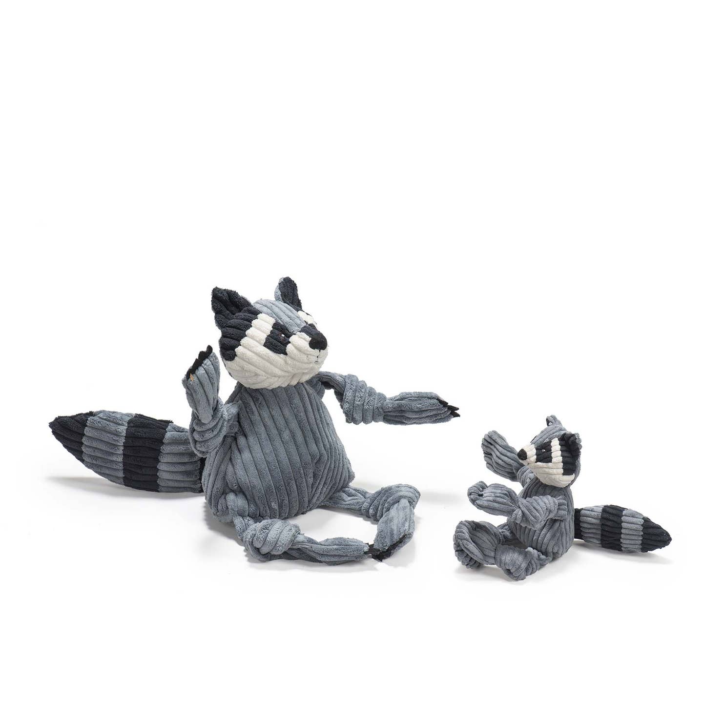 Reggie Raccoon Knottie Plush Dog Toy by Hugglehounds - Image 2