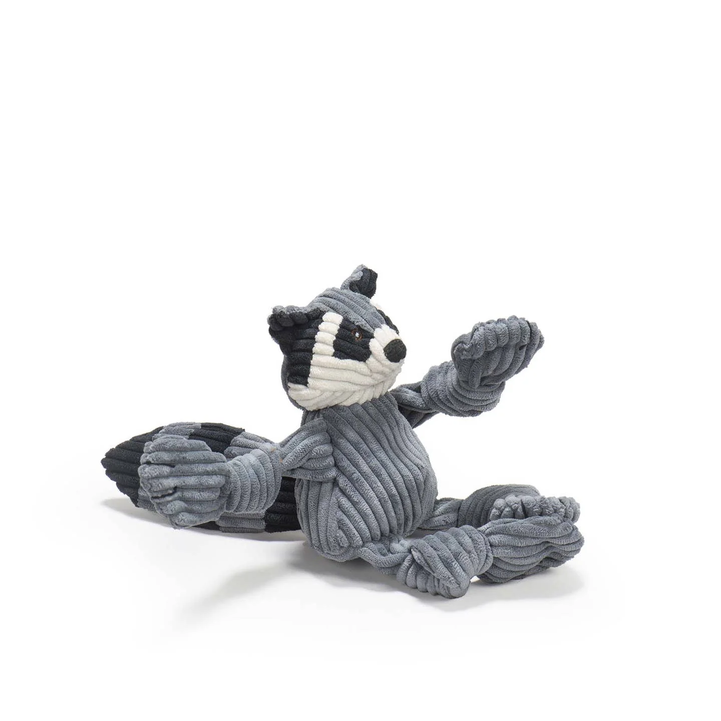 Reggie Raccoon Knottie Plush Dog Toy by Hugglehounds - Image 3