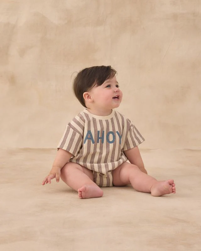 Relaxed Bubble Romper - Ahoy by Rylee + Cru - Image 3