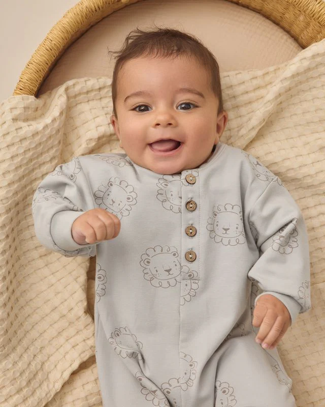 Relaxed Fleece Jumpsuit - Lions by Quincy Mae - Image 2