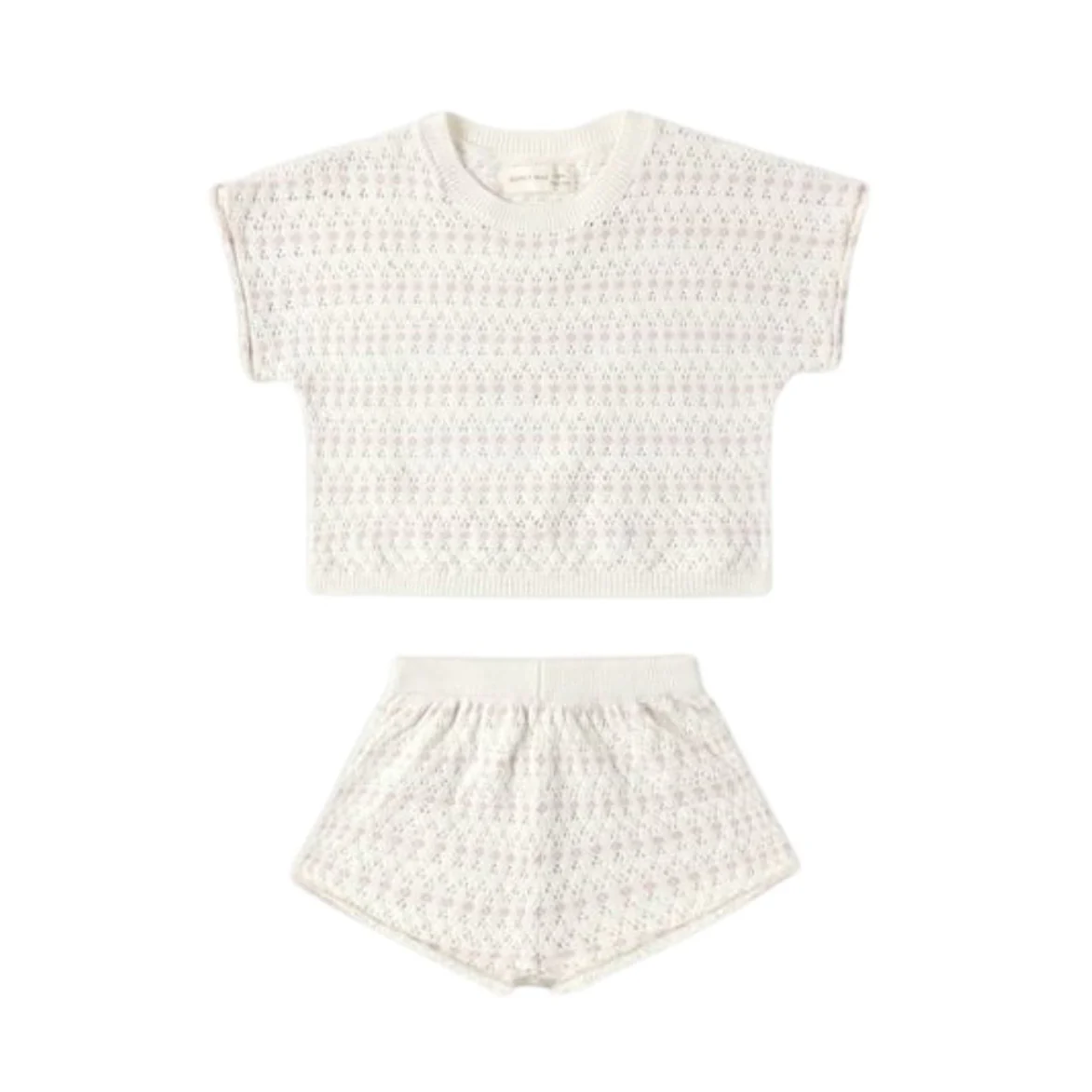 Relaxed Summer Knit Set - Ivory by Quincy Mae