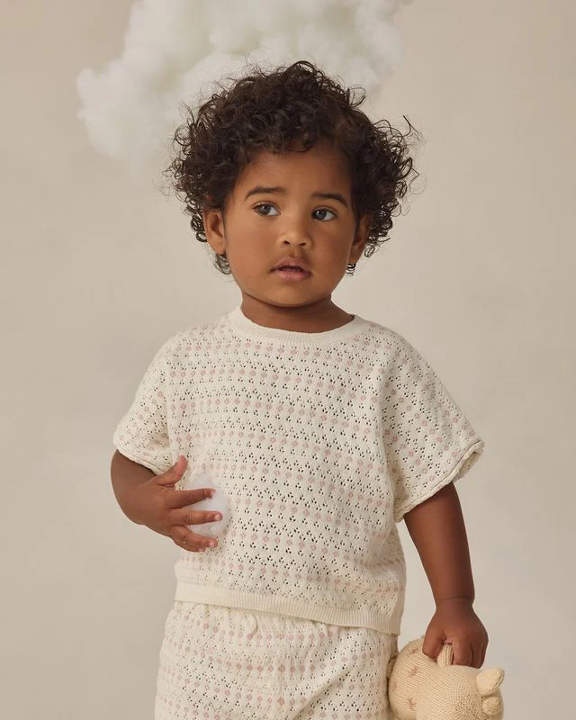 Relaxed Summer Knit Set - Ivory by Quincy Mae - Image 3