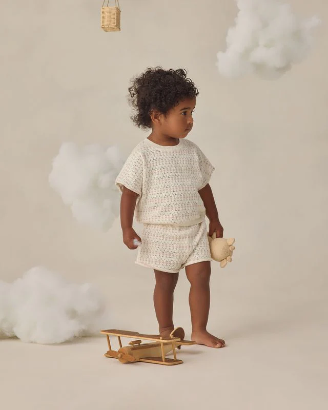 Relaxed Summer Knit Set - Ivory by Quincy Mae - Image 5