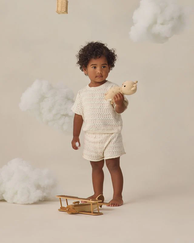 Relaxed Summer Knit Set - Ivory by Quincy Mae - Image 6