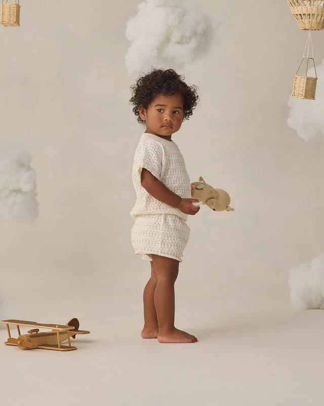 Relaxed Summer Knit Set - Ivory by Quincy Mae - Image 7