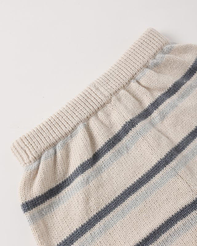 Relaxed Summer Knit Set - Ocean Stripe by Quincy Mae - Image 8