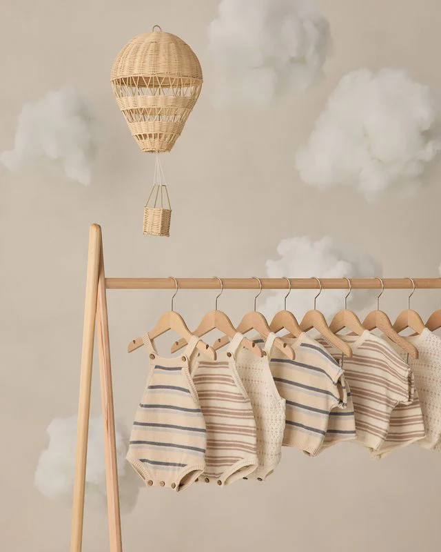 Relaxed Summer Knit Set - Ocean Stripe by Quincy Mae - Image 9