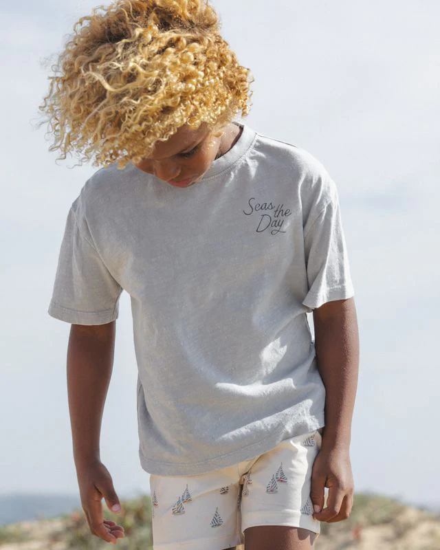 Relaxed Tee - Seas The Day by Rylee + Cru - Image 22