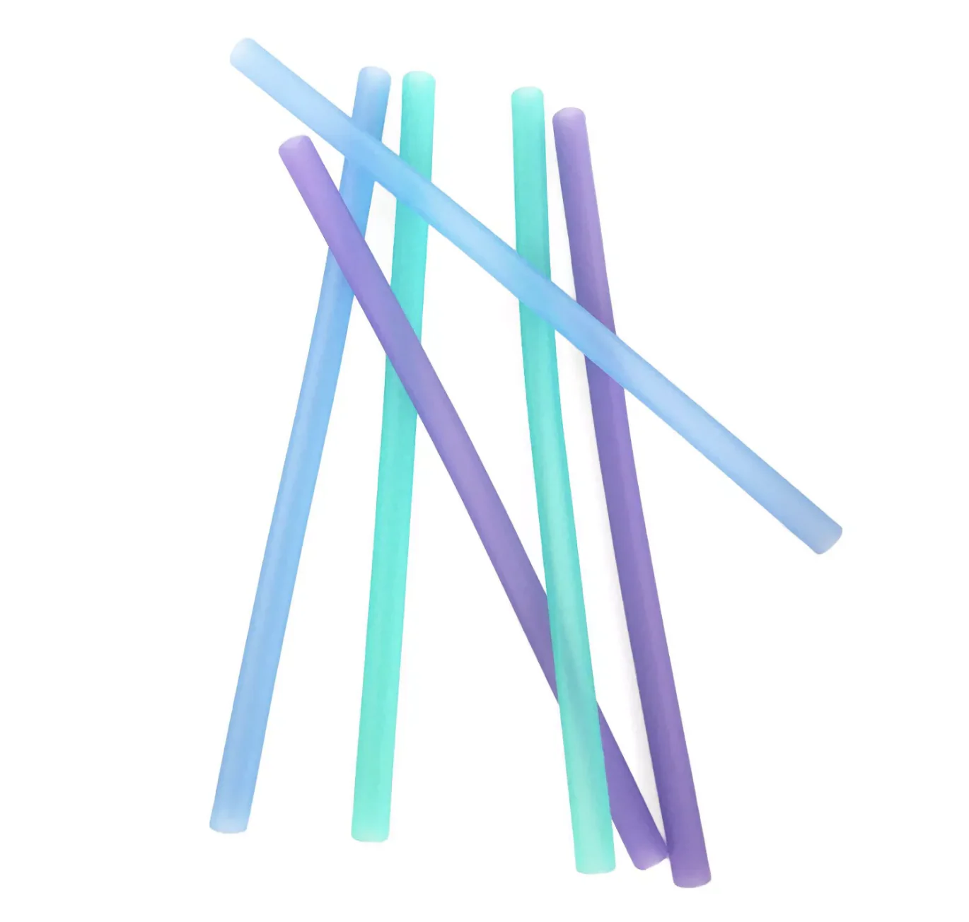 Reusable Silicone Straws - Blue Ombre by GoSili - Image 3