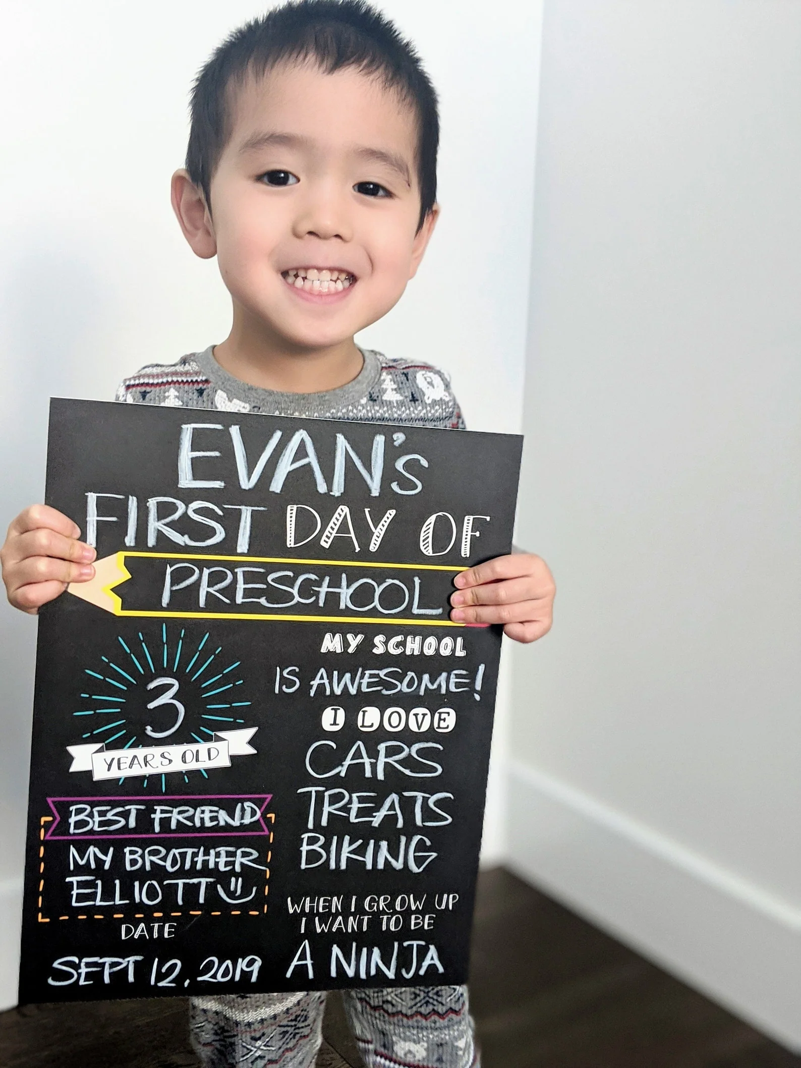 Reusable First OR Last Day of School Sign (Pencil) by Love Designs - Image 2