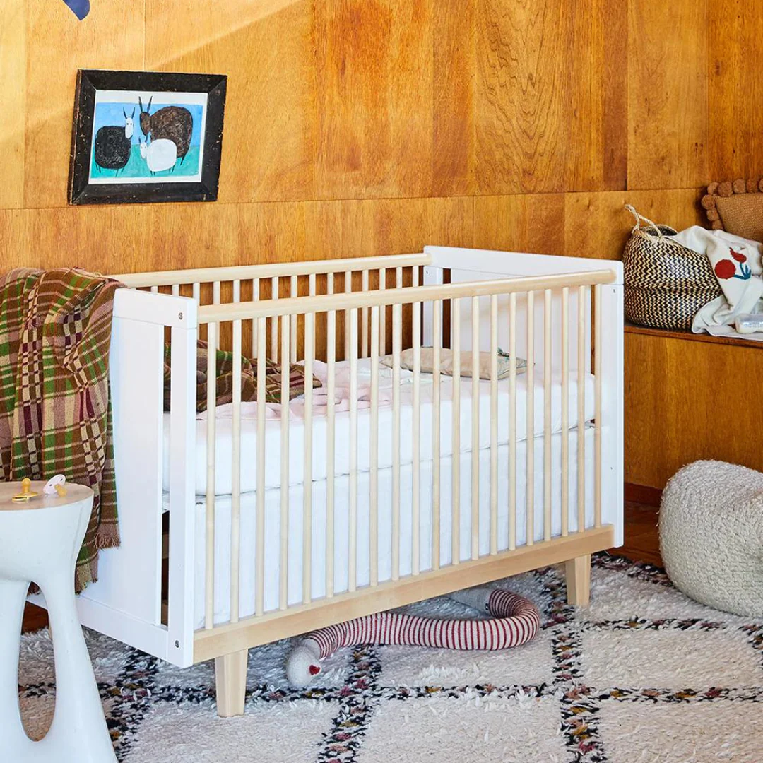 Rhea Crib - Birch / White by Oeuf - Image 3