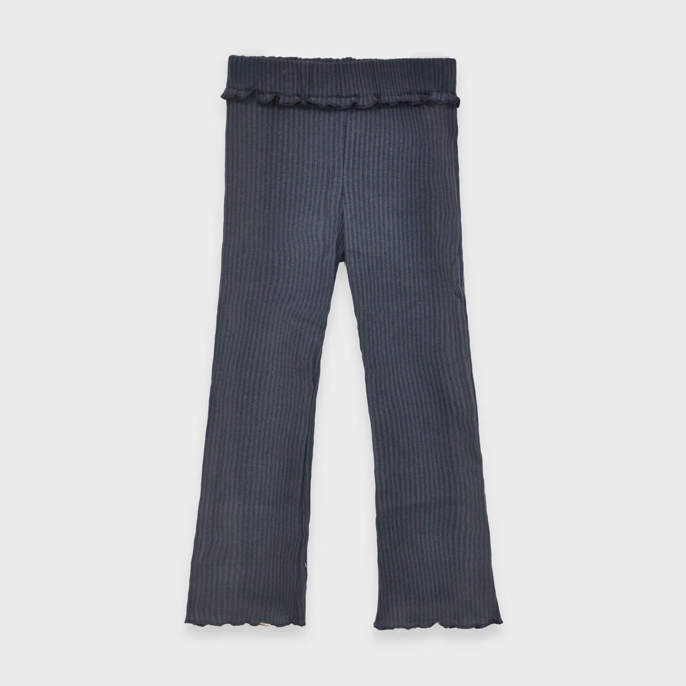 Rib Knit Flare Leggings - Navy by Mayoral - FINAL SALE - Image 2