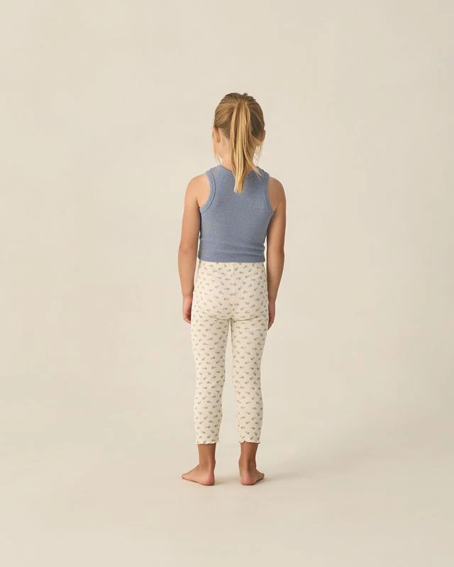 Ribbed Legging - Heathered Marine by Rylee + Cru - Image 4