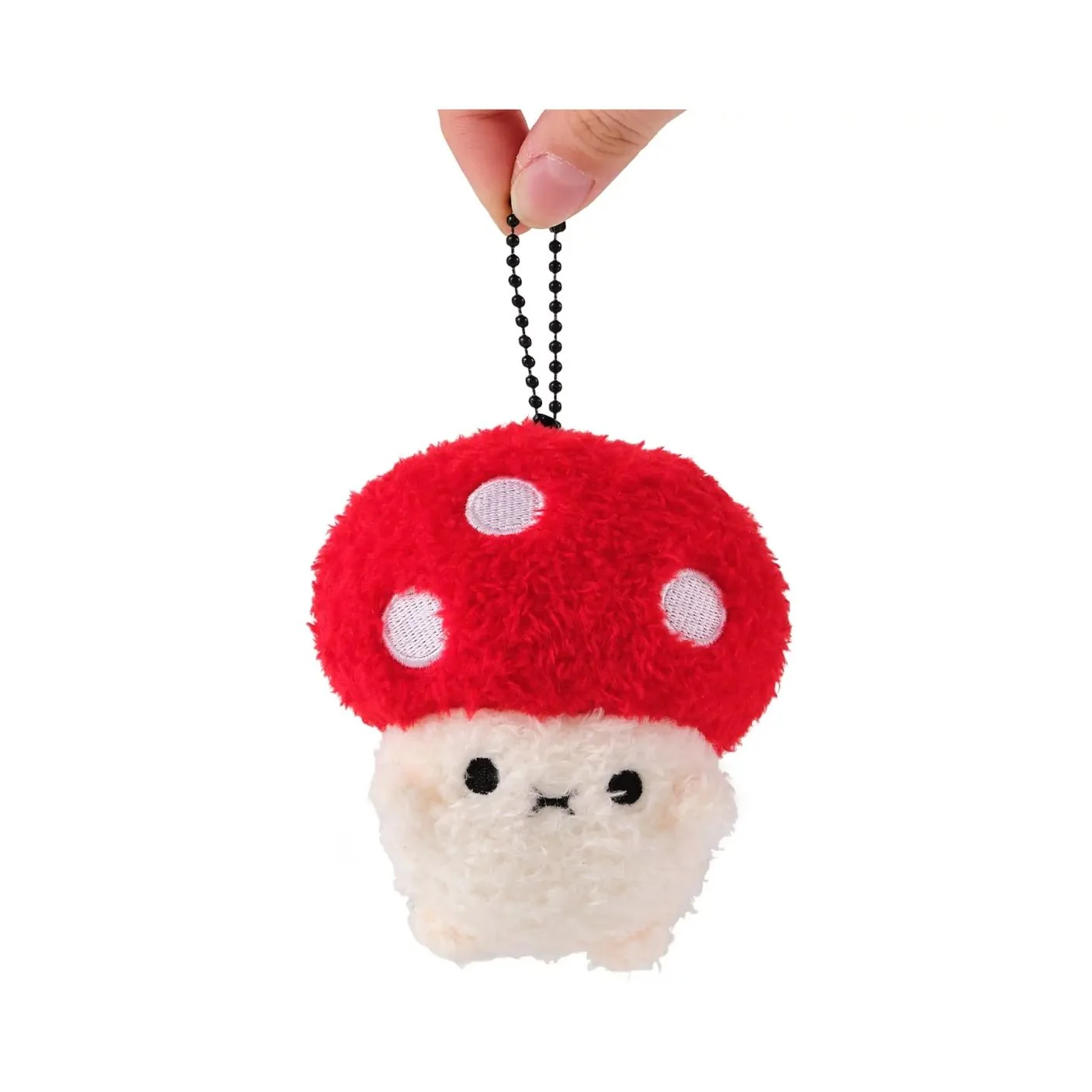 Ricemogu - Red and White Mushroom Keyring by Noodoll