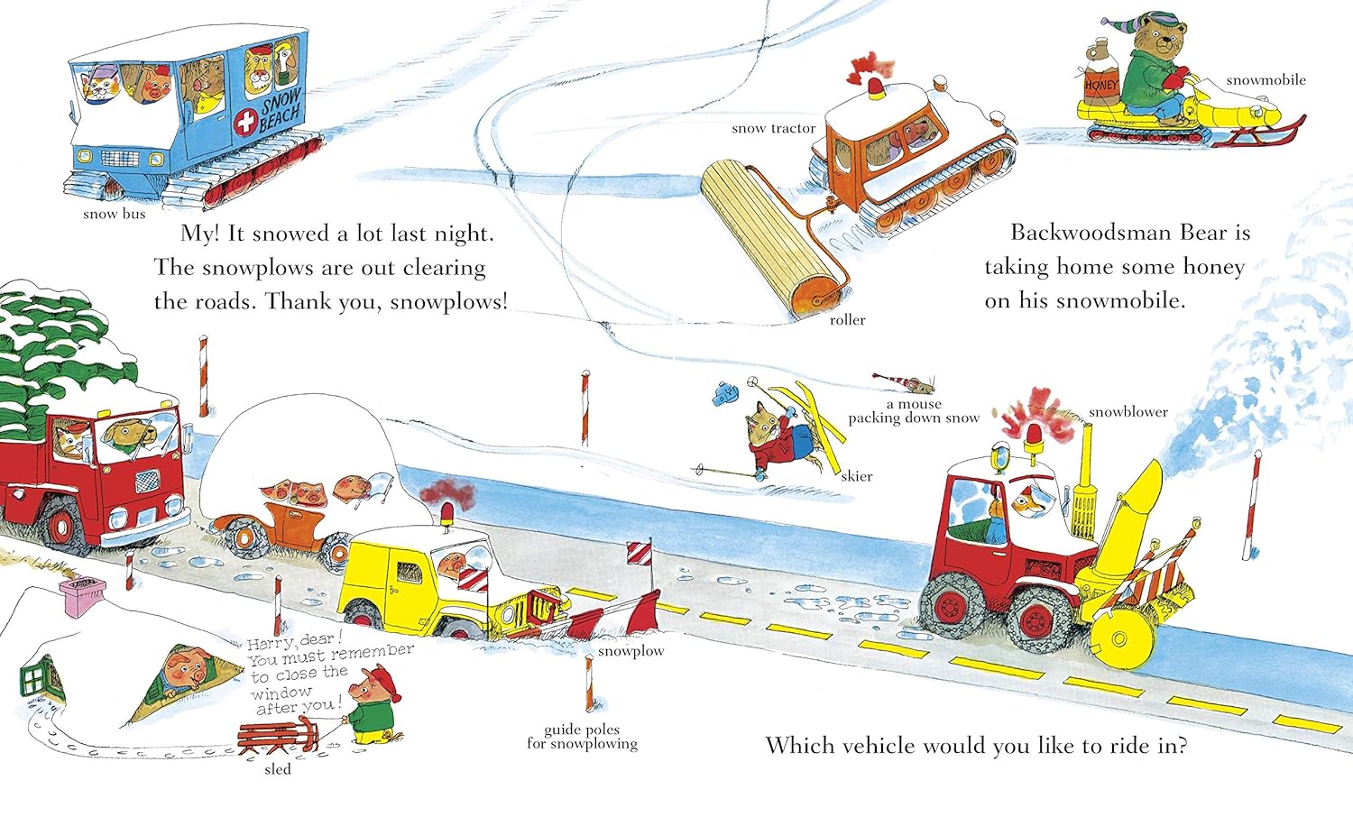 Richard Scarry's Busy Busy Winter - Board Book - Image 3