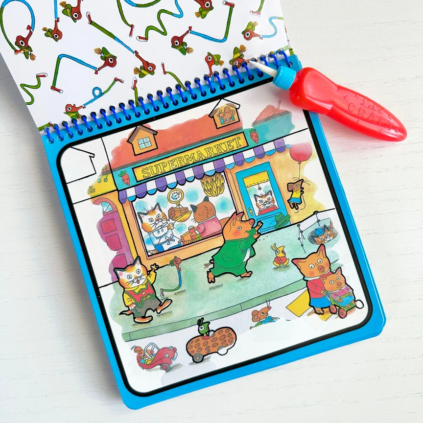 Richard Scarry's Busy World Magic Reveal Pad by Bright Stripes - Image 2
