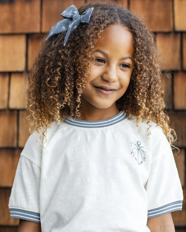 Ringer Tee - Anchor Bow by Rylee + Cru - Image 11