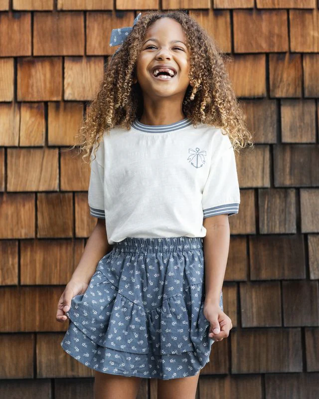 Ringer Tee - Anchor Bow by Rylee + Cru - Image 12