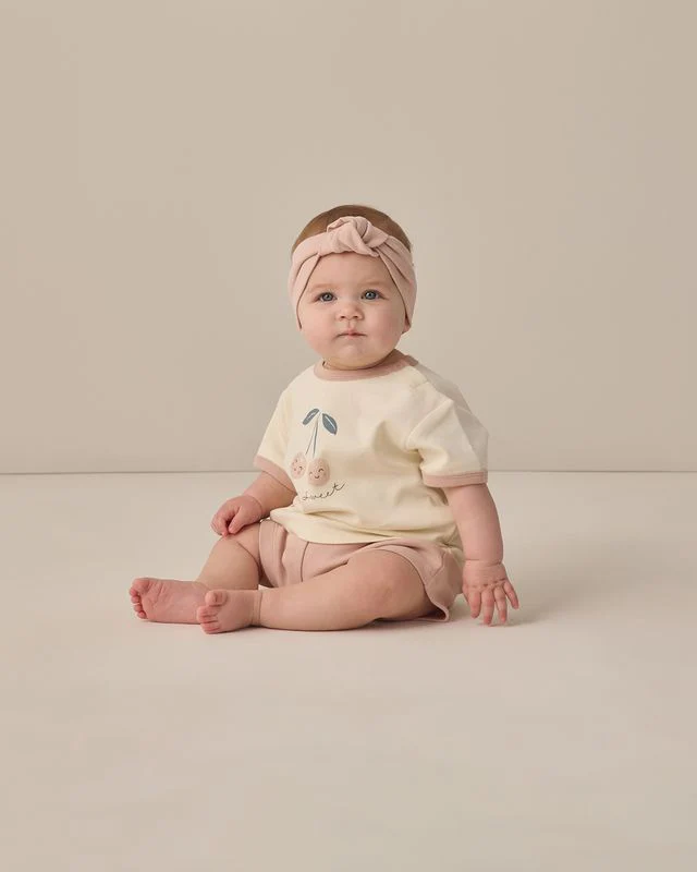 Ringer Tee - Cherry by Quincy Mae - Image 2
