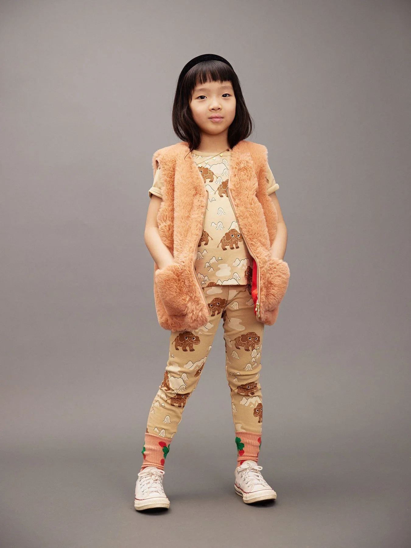 Ritzratz Patch Faux Fur Vest by Mini Rodini - FINAL SALE - Image 3