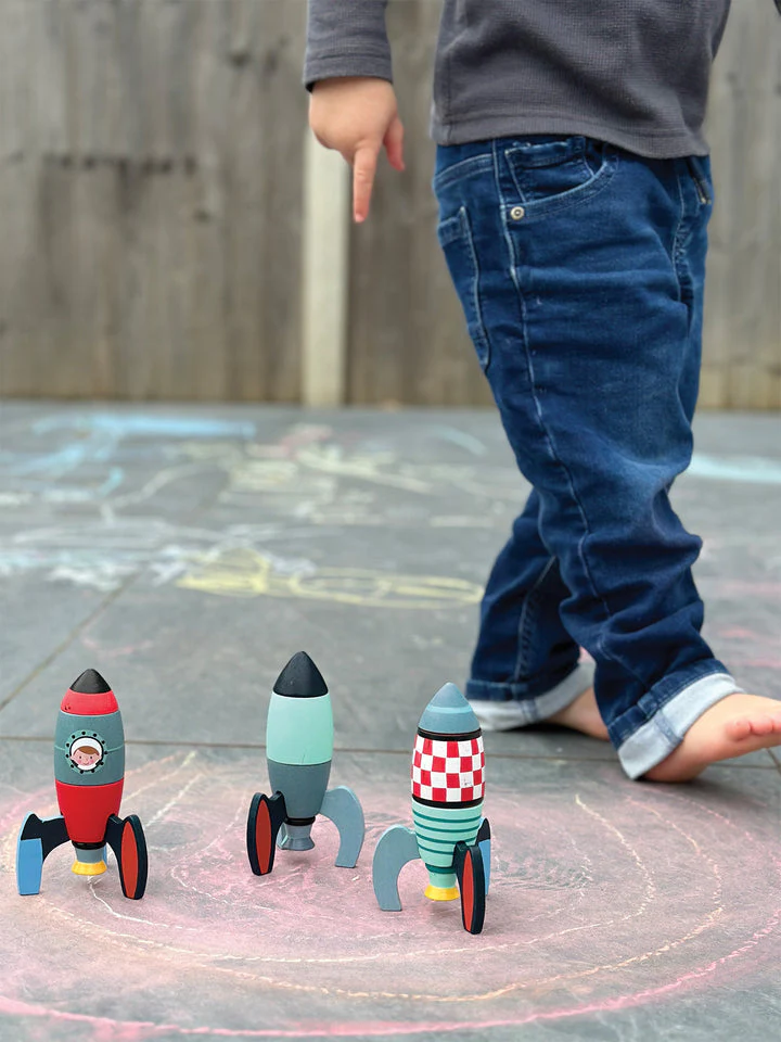 Rocket Construction Wooden Toy by Tender Leaf Toys - Image 10
