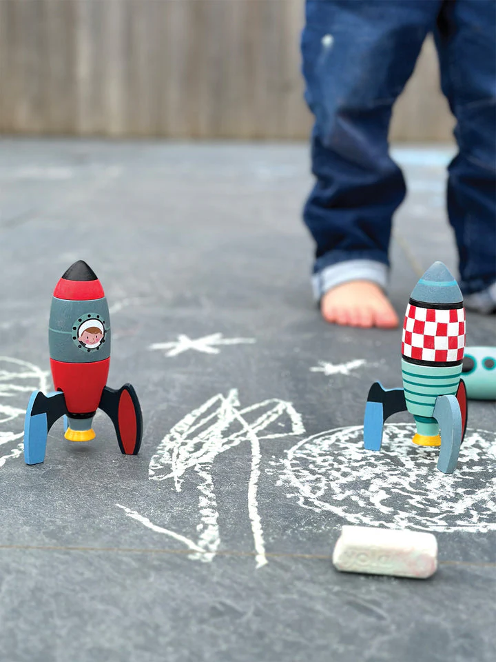Rocket Construction Wooden Toy by Tender Leaf Toys - Image 11