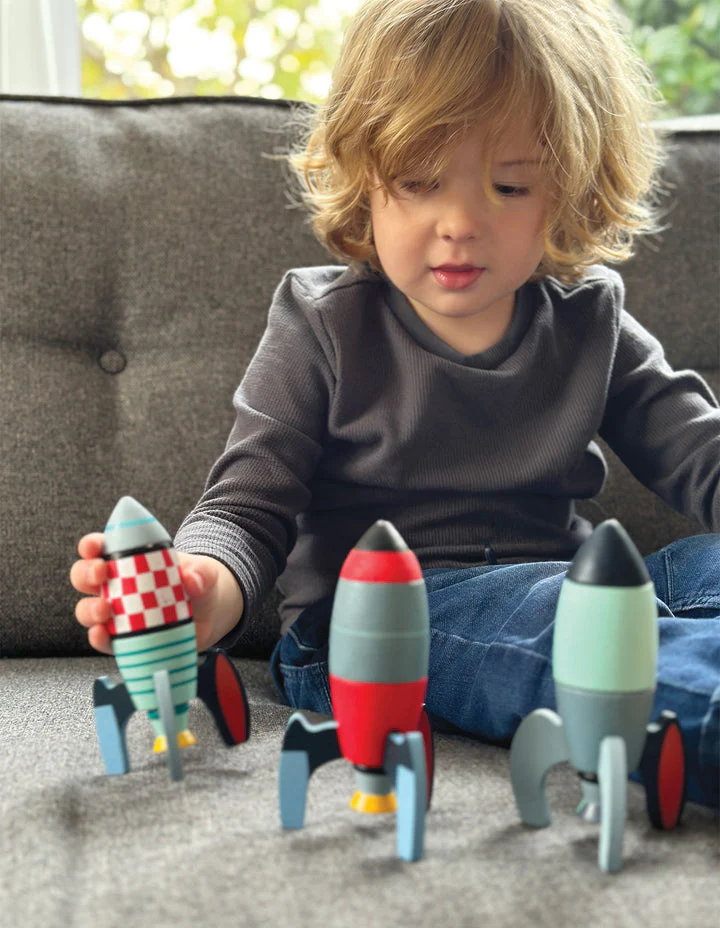 Rocket Construction Wooden Toy by Tender Leaf Toys - Image 14