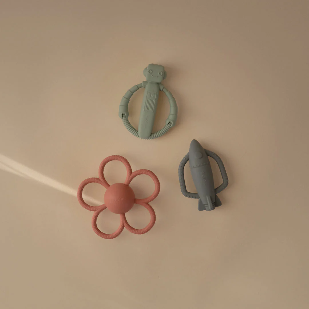 Rocket Rattle Teether by Mushie & Co - Image 4