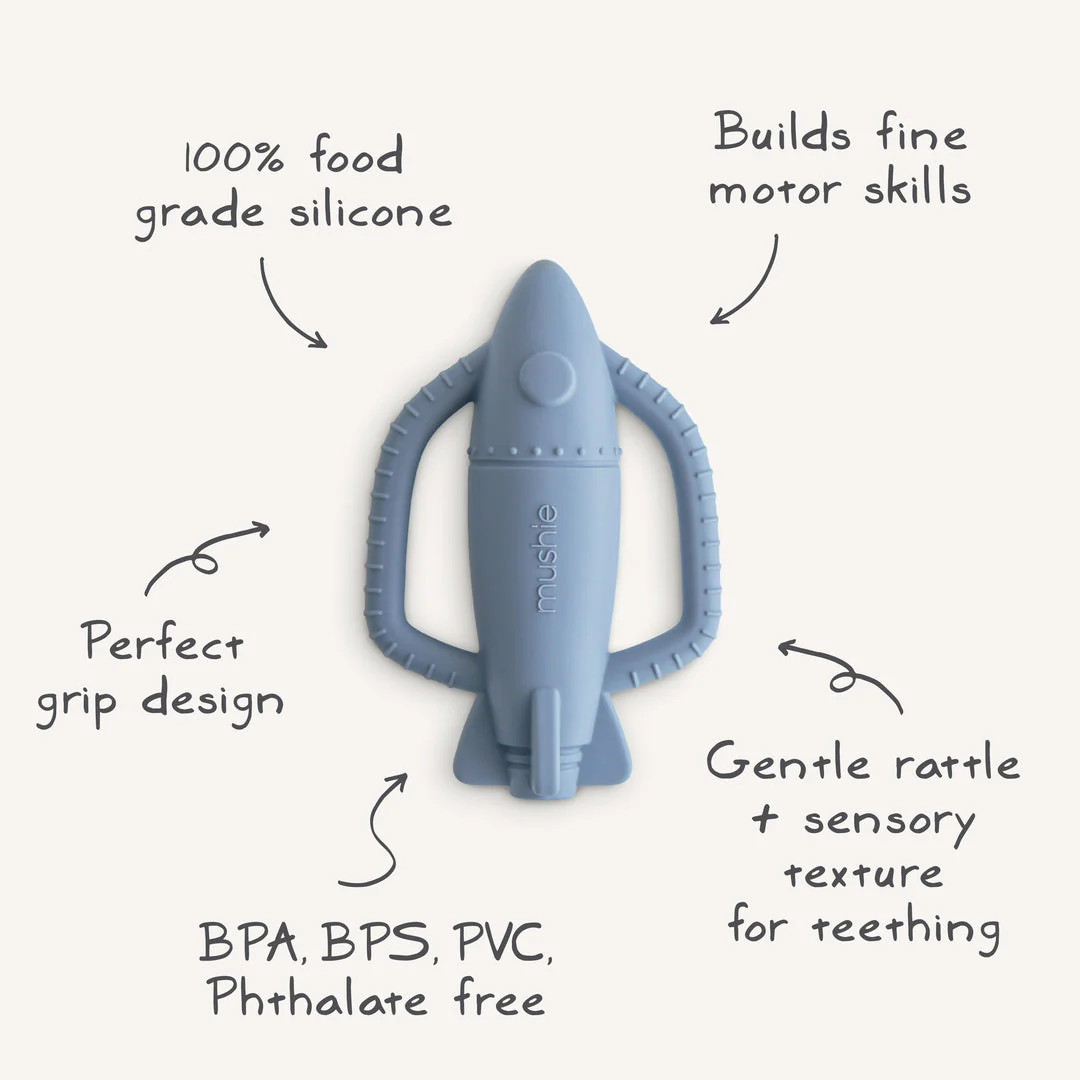 Rocket Rattle Teether by Mushie & Co - Image 7