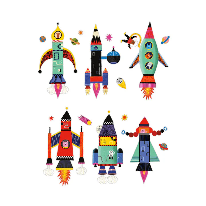 Rocket Ships Magnetic Build-It by Mudpuppy - Image 3