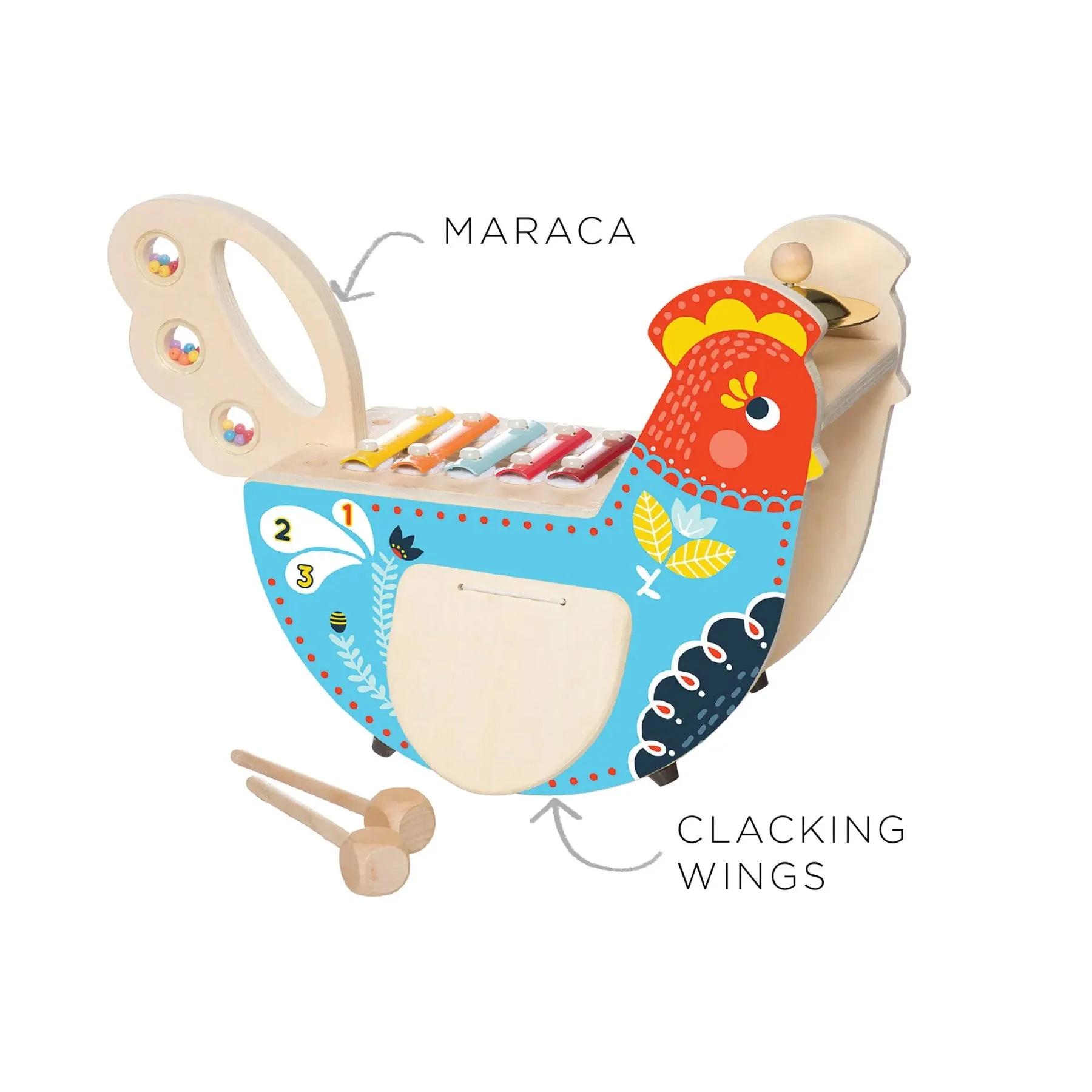 Rocking Musical Chicken by Manhattan Toy - Image 5