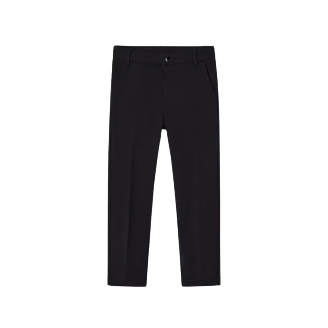 Roma Stitch Trousers - Black by Mayoral - FINAL SALE
